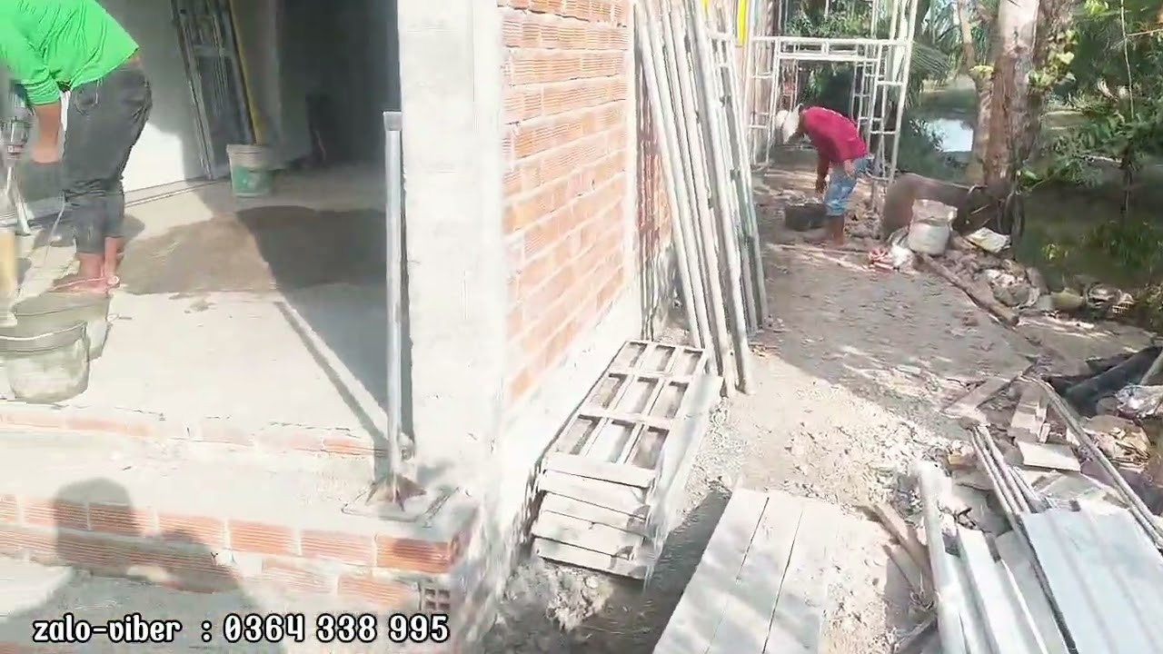 Vợ chồng đi làm công nhân xây nhà cho cha mẹ ở . Căn nhà trọn gói 280 triệu.