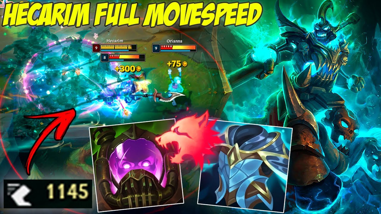 HECARIM FULL MOVESPEED DA MUITO DANO ! - LEAGUE OF LEGENDS