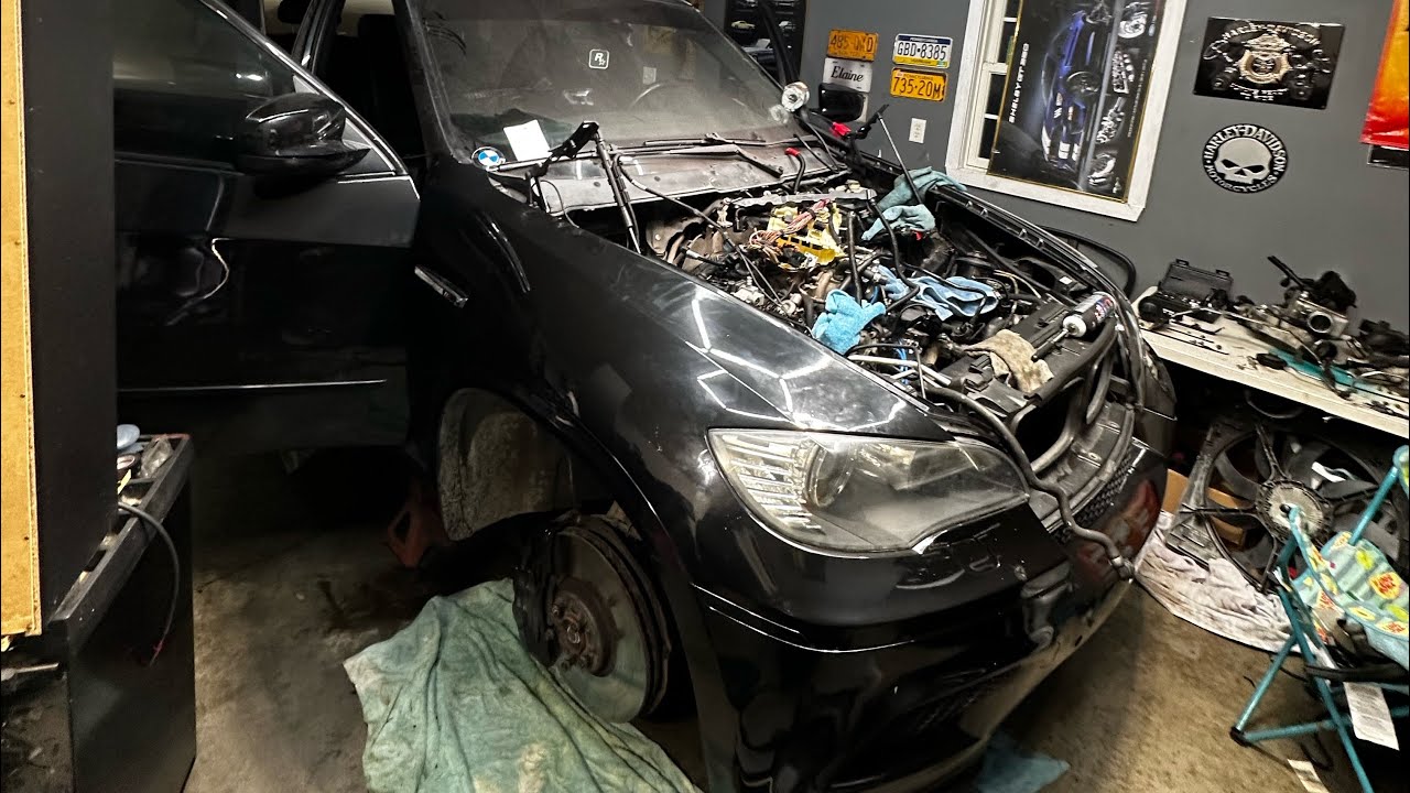 Parting out the x5M for the e90 swap.