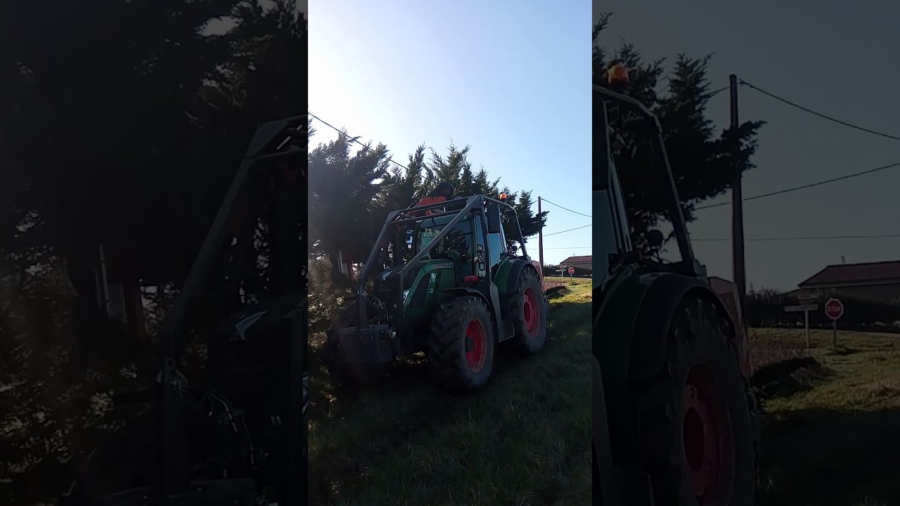 fendt 516 et epareuse rousseau fulgor 7.5m