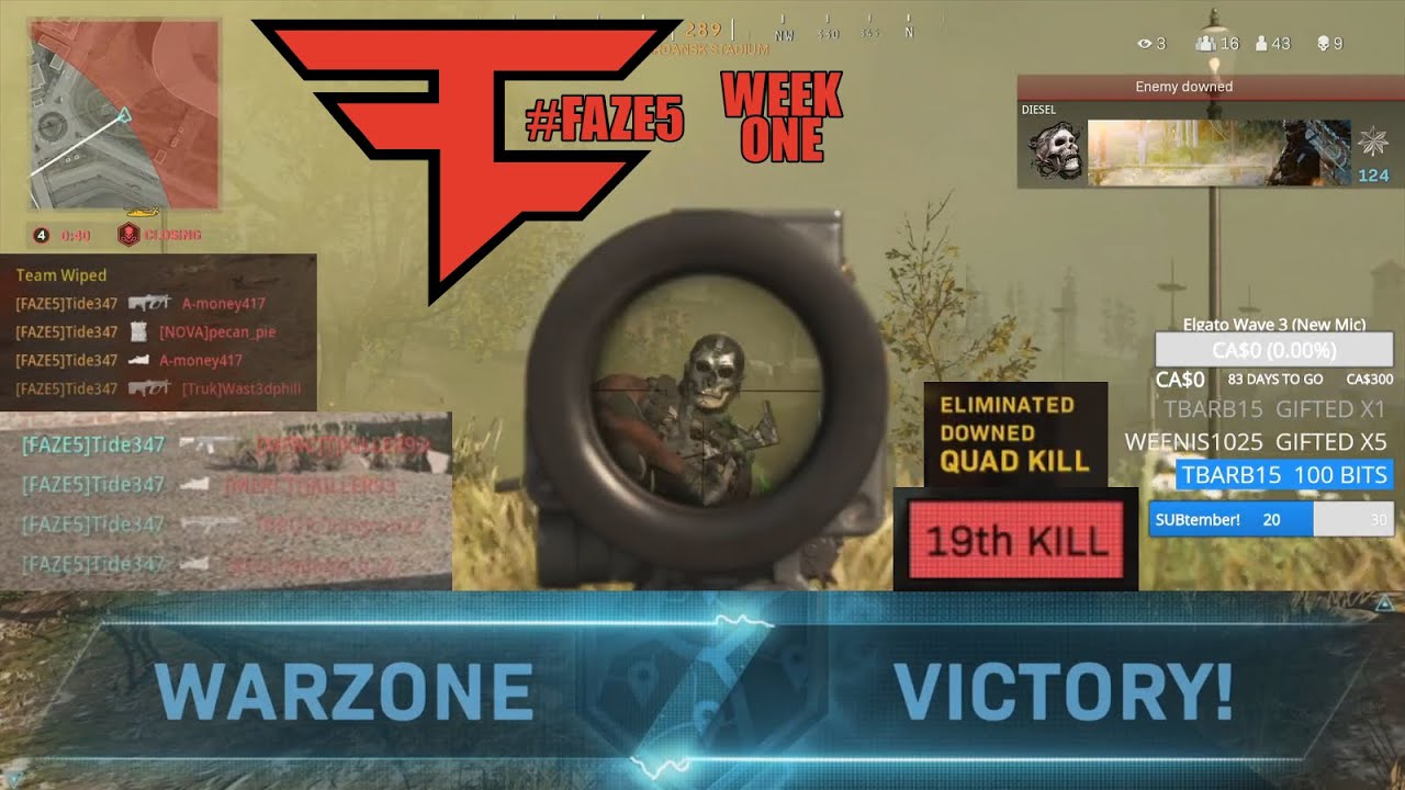 #FAZE5 WEEK ONE | Warzone Montage / Stream Highlights