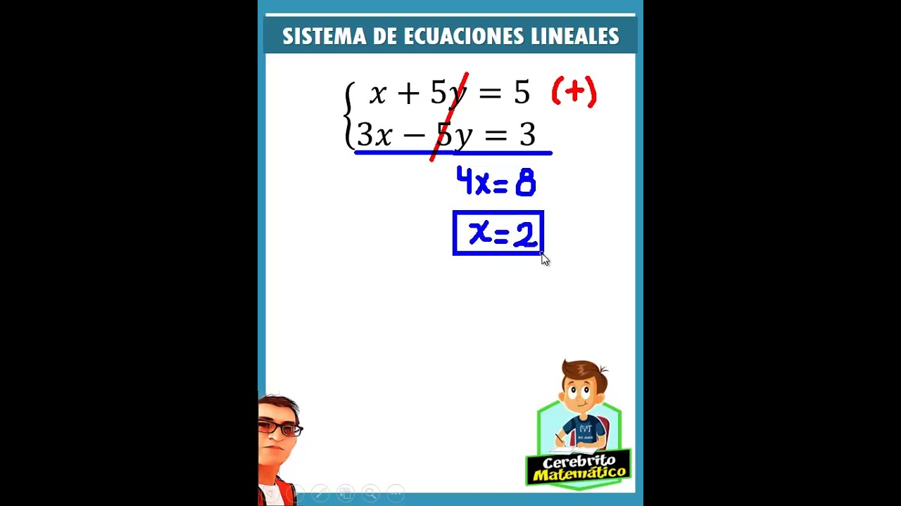 M&eacute;todo de Eliminaci&oacute;n - Sistema de Ecuaciones Lineales ✅ #algebra  #ecuaciones