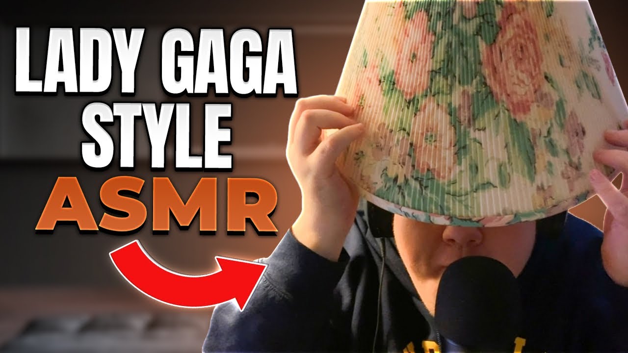 LADY GAGA STYLE ASMR | SINGING HER SONGS | LAMPSHADE TINGLES DARK FLASH LIGHT TRIGGERS