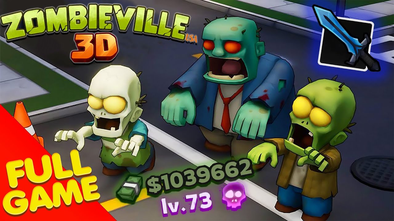 Zombieville USA 3D Gameplay Walkthrough FULL GAME (4K Ultra HD) - No Commentary