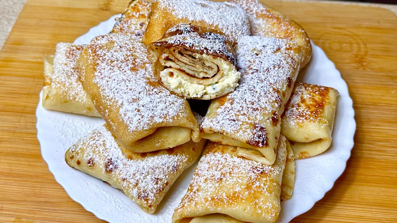 Mega pyszne naleśniki z serem/ twarogiem - nigdy się nie znudzą mogę je jeść codziennie