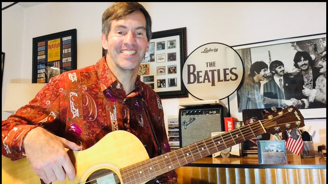 Out The Blue | John Lennon | Guitar Lesson (strum version)