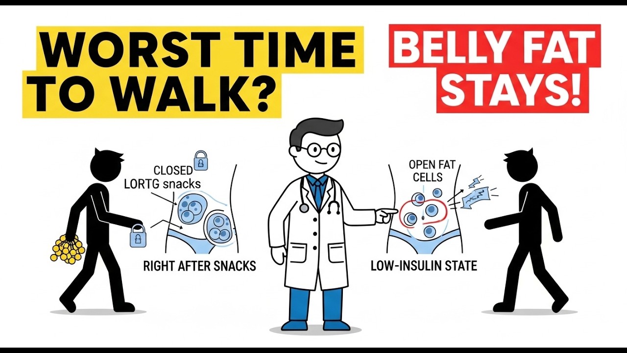 The WORST Time to Walk for Belly Fat Loss (You Might Be Doing This Daily)