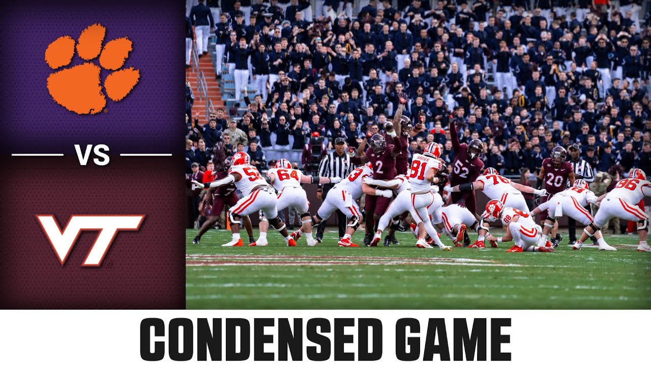 Clemson vs. Virginia Tech Condensed Game | 2024 ACC Football