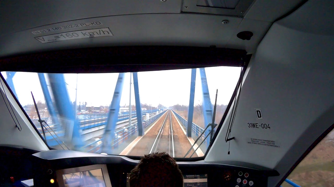 Wrocław Główny - Żmigród LK271 Cabview zaa pleców maszynisty.