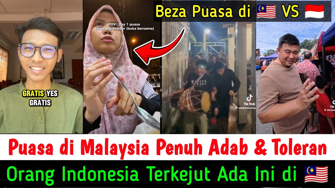 VIBE PUASA DI MALAYSIA LEBIH SYAHDU BERBEDA DI INDONESIA, Bangsa Lain Pun Ikut Raihkan