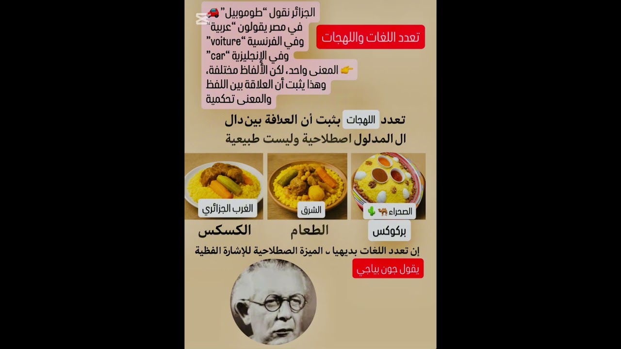 الموقف الثاني ( العلاقة بين الدال ومدلول اعتباطية .اصطلاحية .) + نقده 