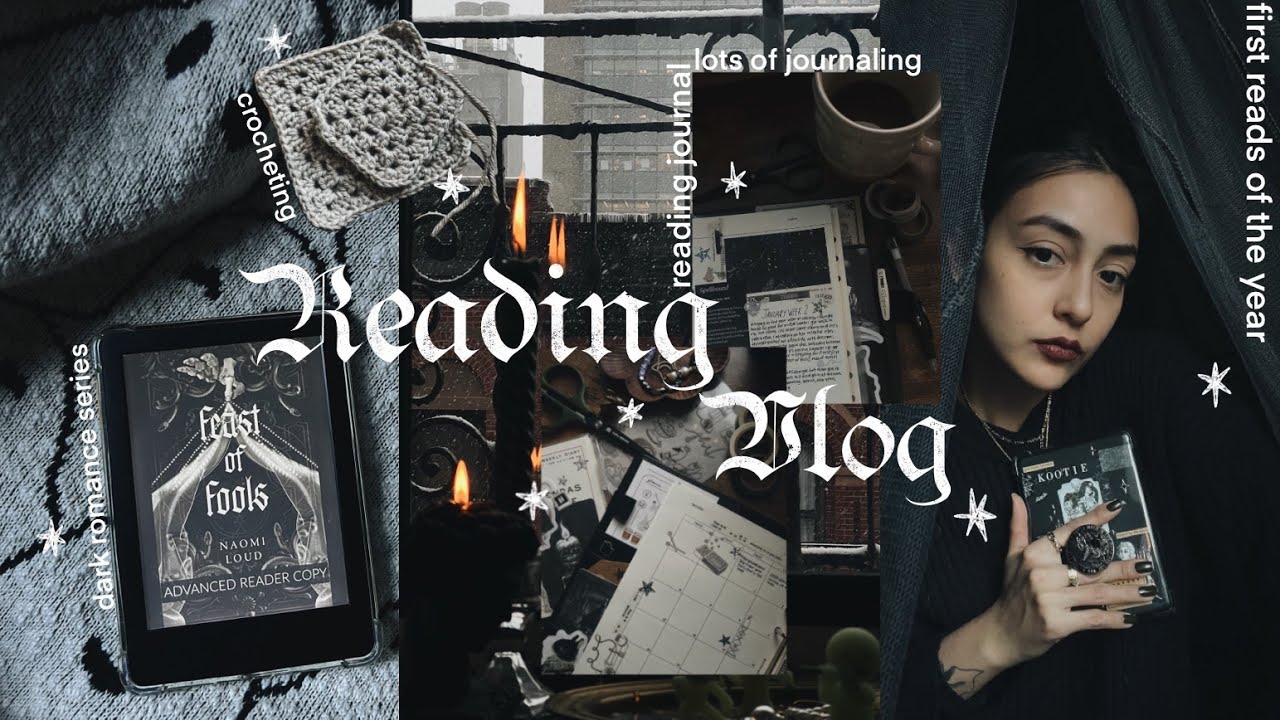 reading vlog ✸ romance reads, journaling, granny squares ➤001
