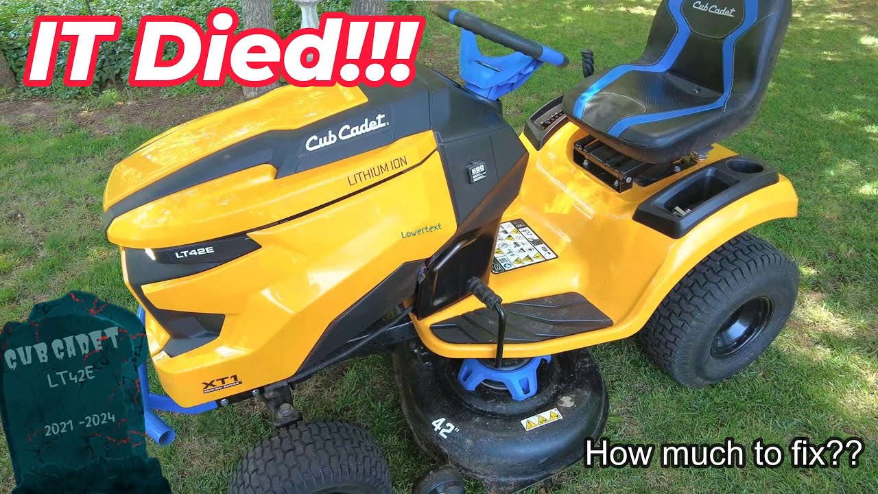 Our Cub Cadet Electric 42" rider died!!