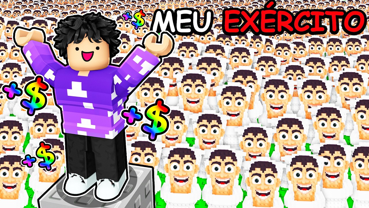 Fazendo um EXÉRCITO só de BRAINROTS LENDÁRIOS no Roblox…