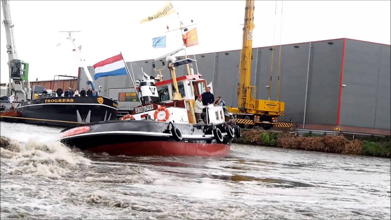 Nationale Sleepbootdagen Vianen 2013 - trekproef spes - korte video - alleen tornen