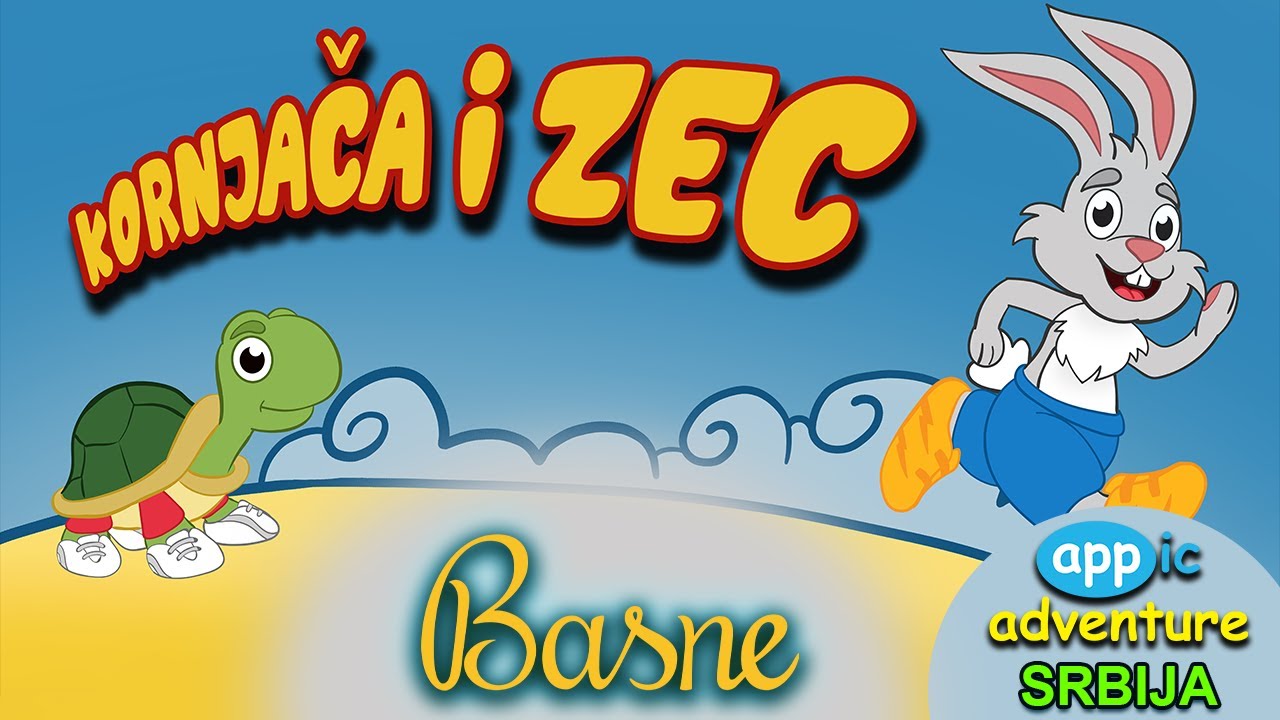 Basne - Kornjača i Zec - Priče za decu na srpskom