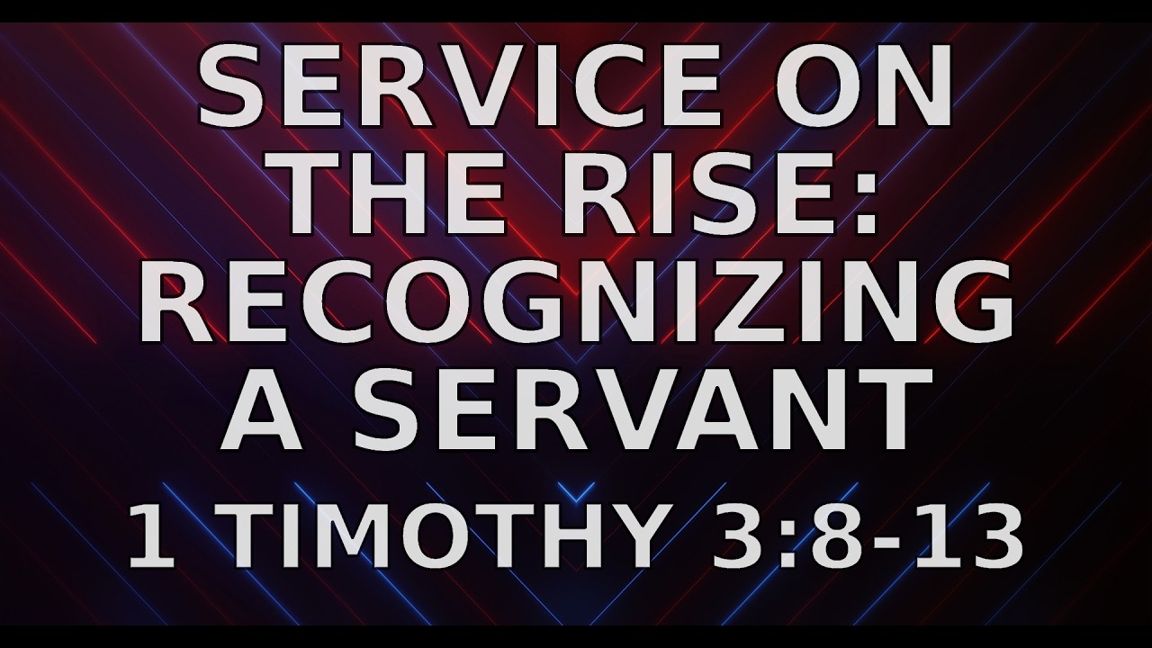 Service On The Rise: Recognizing A Servant 02/22/2026 8:15 Worship Service