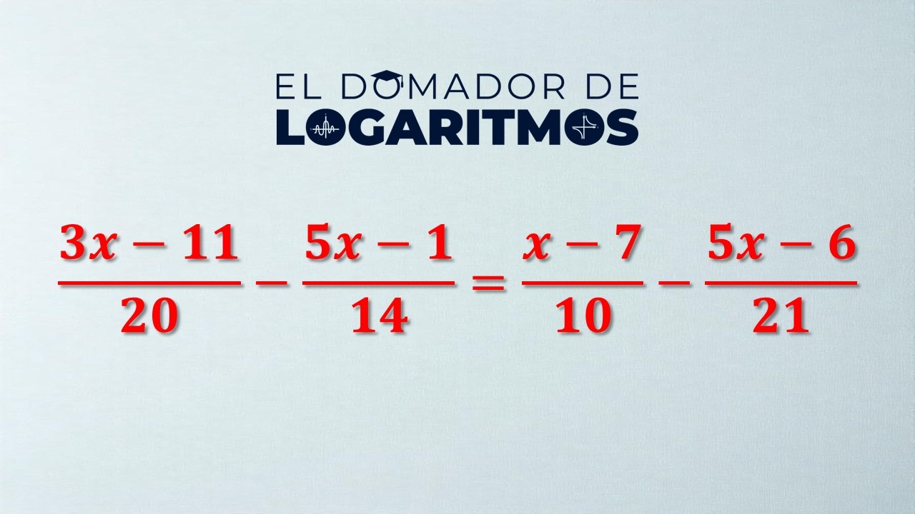 Ecuaciones de 1er Grado - Video 6 - Ejercicio #5