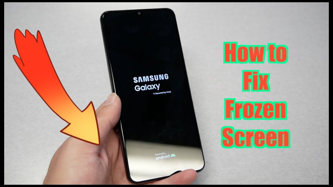 Samsung galaxy A32 How to fix frozen screen