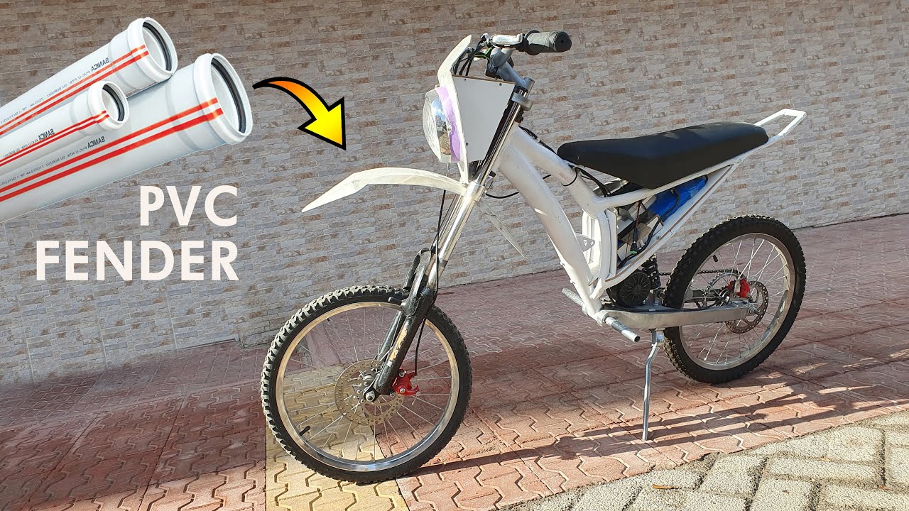 Making DIY Dirt Bike Front Fender – PVC – Bisiklet Ön Çamurluk Yapımı