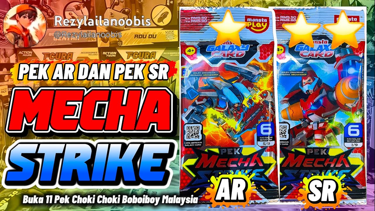 Monsta Galaxy Card Pek AR Dan Pek SR Mecha Strike!!