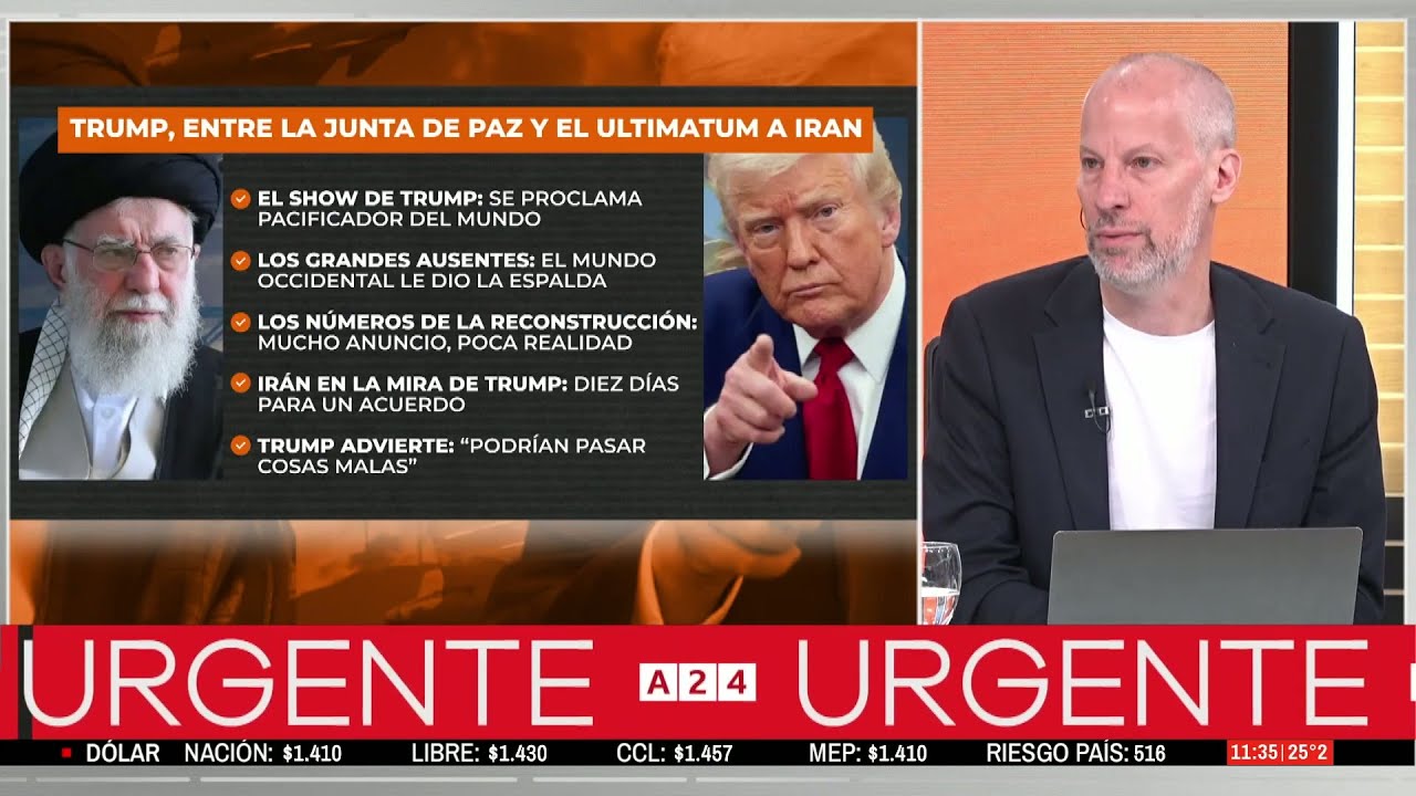 🌎 EL SHOW DE DONALD TRUMP, ENTRE LA JUNTA DE PAZ Y EL ULTIMÁTUM A IRÁN