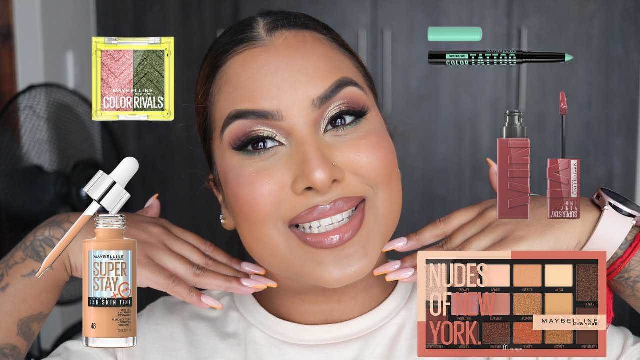 Full Face of Maybelline Makeup || New products