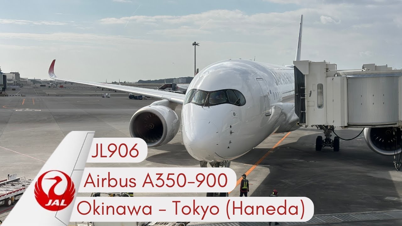 Japan Airlines Domestic A350 Economy Class Review: JL906 Okinawa to Tokyo (Haneda)