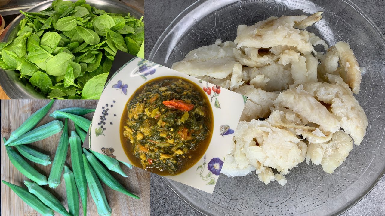 Preparer avec moi les epinards aux  POISSONS SALES et gombo,legume vert