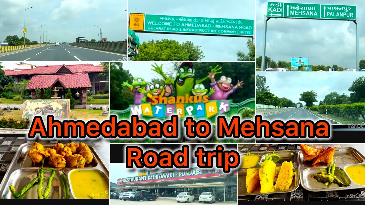 Ahmedabad to Mehsana Road Trip by Car🚗 | Route to Shanku&rsquo;s Water Park & Resort + Food Stop! #travel 