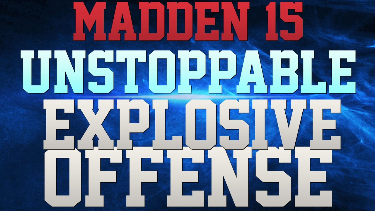 MADDEN 15 TIPS - PISTOL BUNCH TE BREAKDOWN!!!! - EXPLOSIVE OFFENSE!!!! - MOVE THE BALL AT WILL!!!