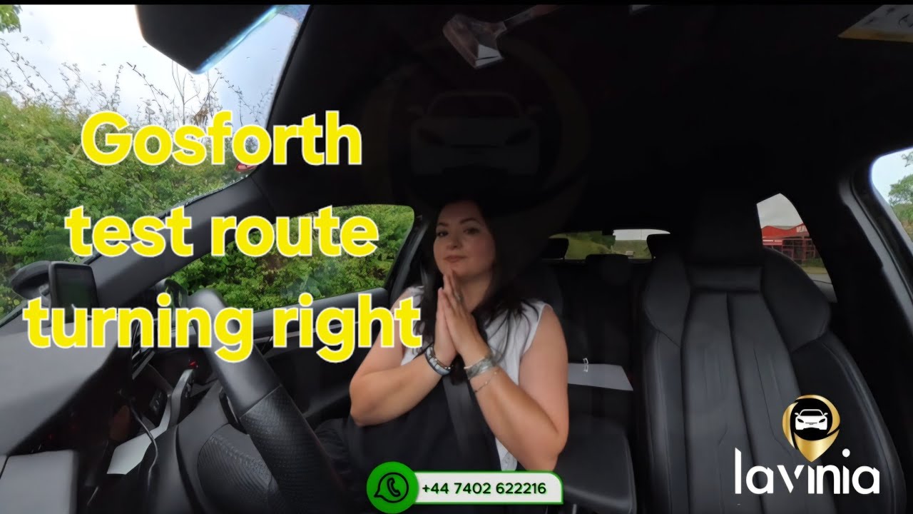 Gosforth  driving test  route: TURN RIGHT , WIDEOPEN, KINGSTON PARK