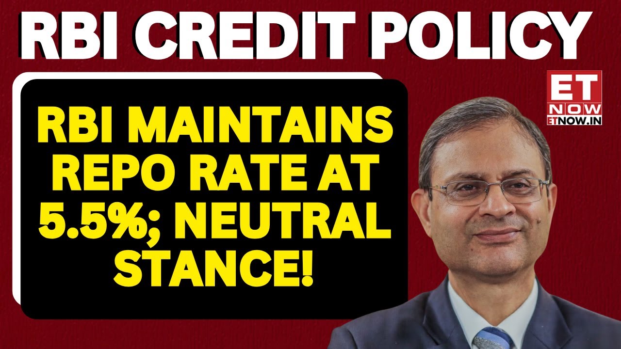 RBI Monetary Policy Meeting 2025: RBI Keeps Repo Rate Unchanged At 5.5%, Neutral Stance Maintained!