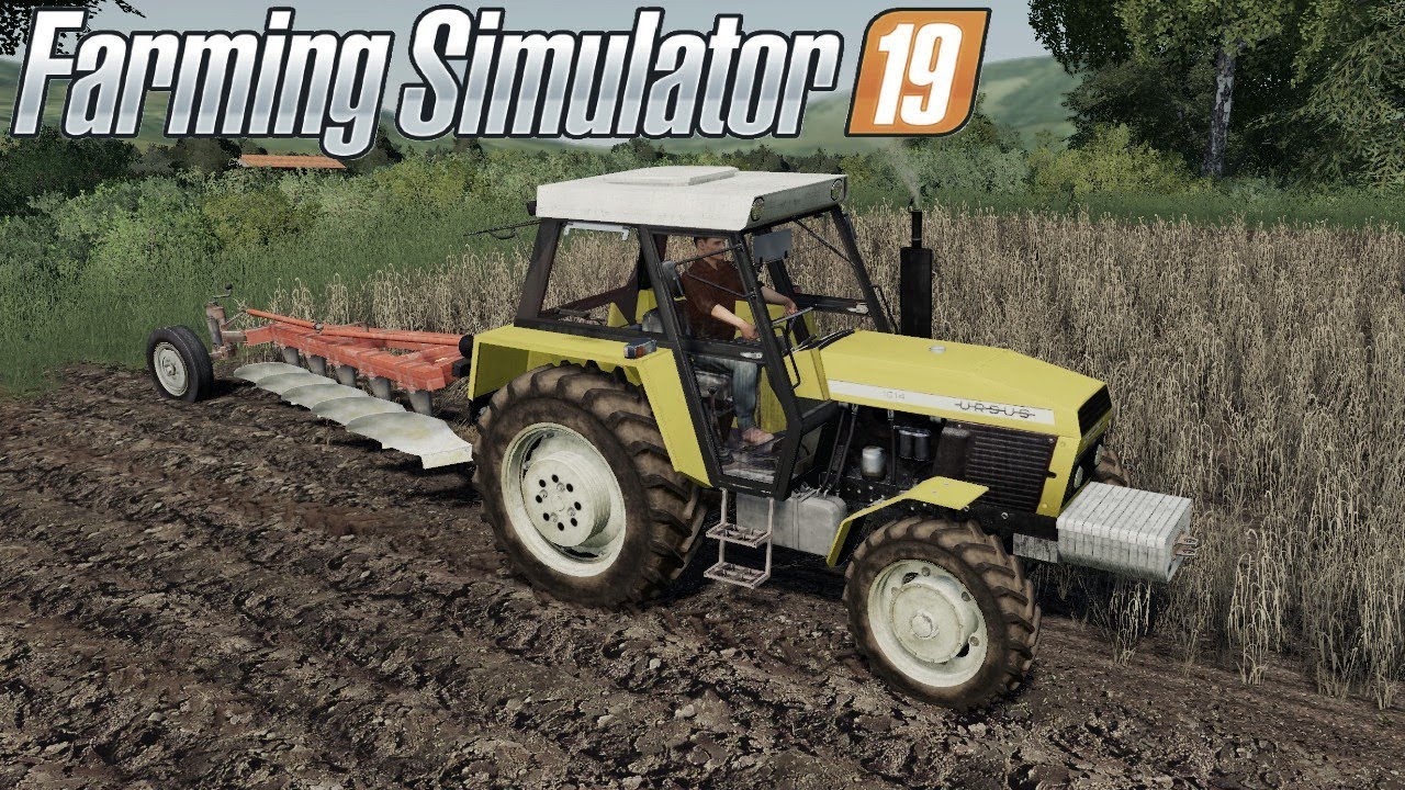 Legendarna ORKA  - URSUS 1014 & PŁUG BIEGUS U047 - Farming Simulator 19
