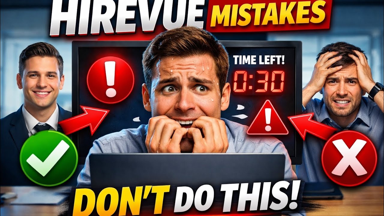 Hirevue Interview Mistakes | Why Most Candidates Fail HireVue Interviews |