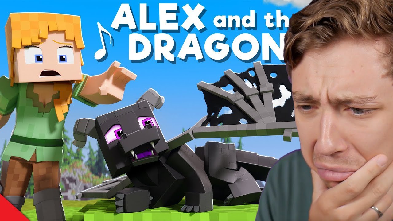 Реакция на ALEX and The DRAGON (музыкальный клип Minecraft)