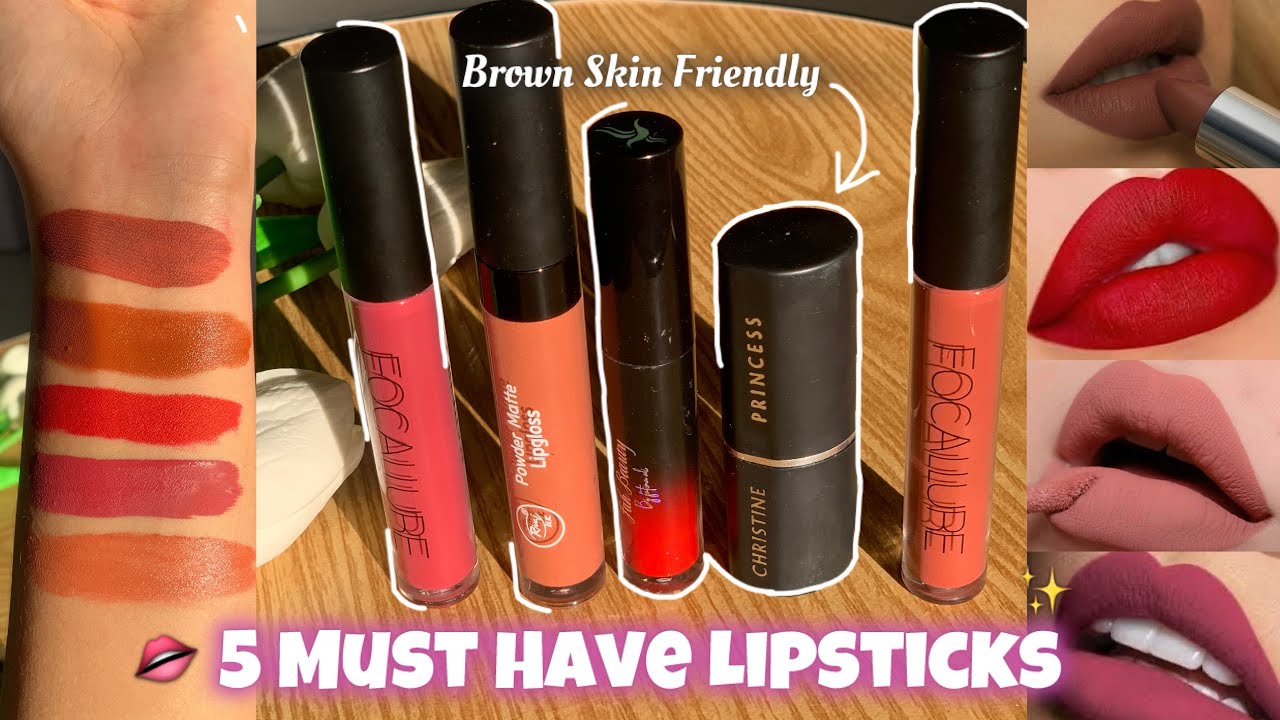 Top 5 *MUST HAVE* Lipsticks for Brown Skin Girlies✨