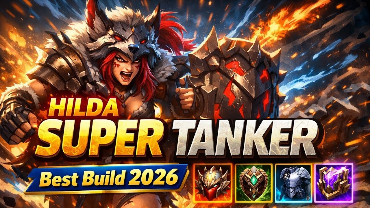HILDA SUPER TANKER | BEST BUILD TOP 1 GLOBAL HILDA | HILDA BEST GAMEPLAY 2026 | MLBB
