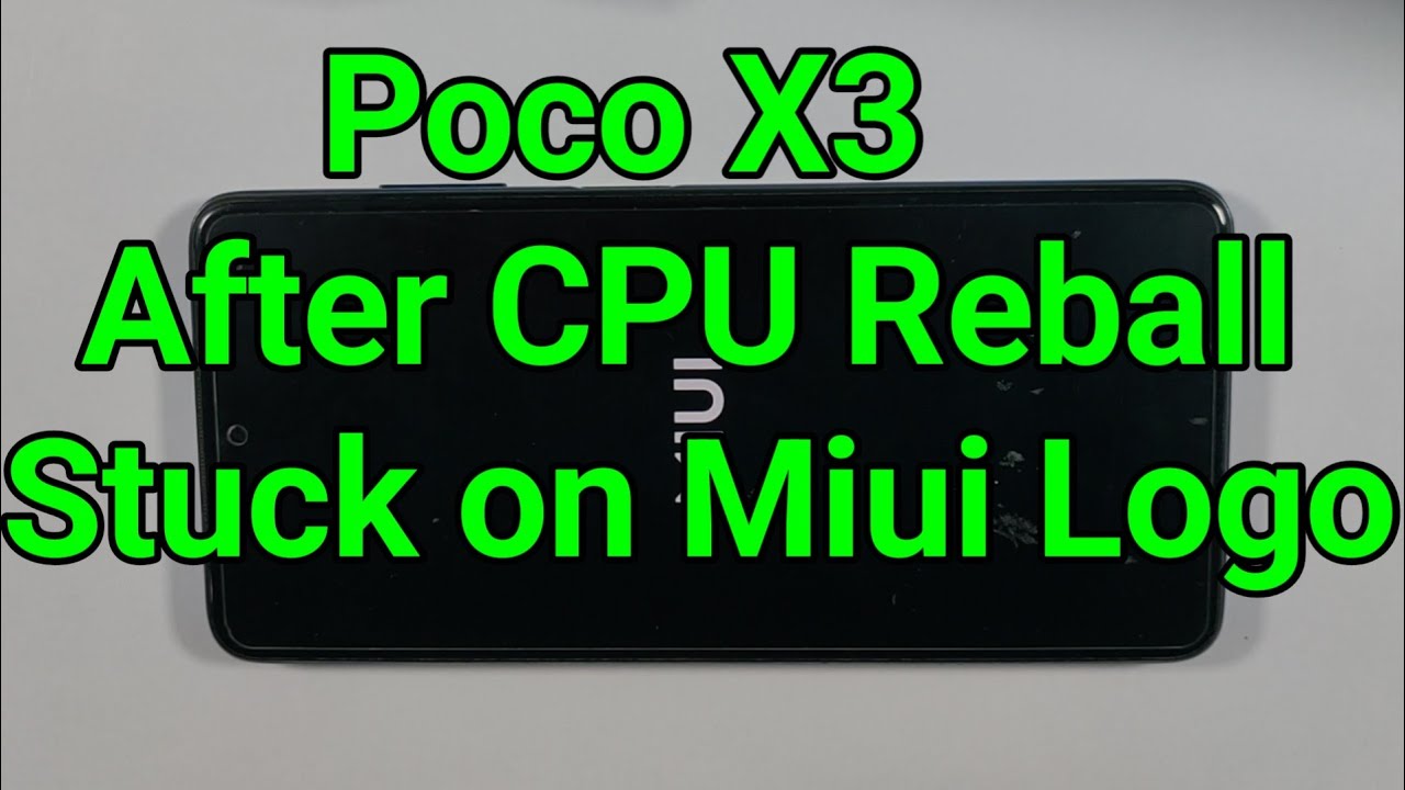 POCO X3 STUCK ON MIUI LOGO SOLUTION @JYOTSNAMOBILECARE