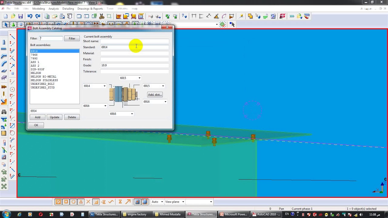 ADD BOLTS TO TEKAL Structure  AS  ANCHOR BOLT  (دروس تعليمية)