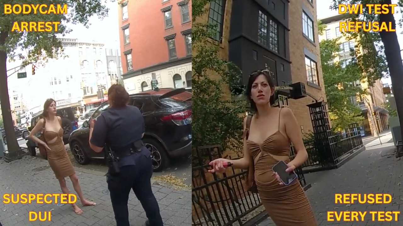 Hoboken Police Bodycam: Suspected DUI + Breath Test Refusal | New Jersey DWI