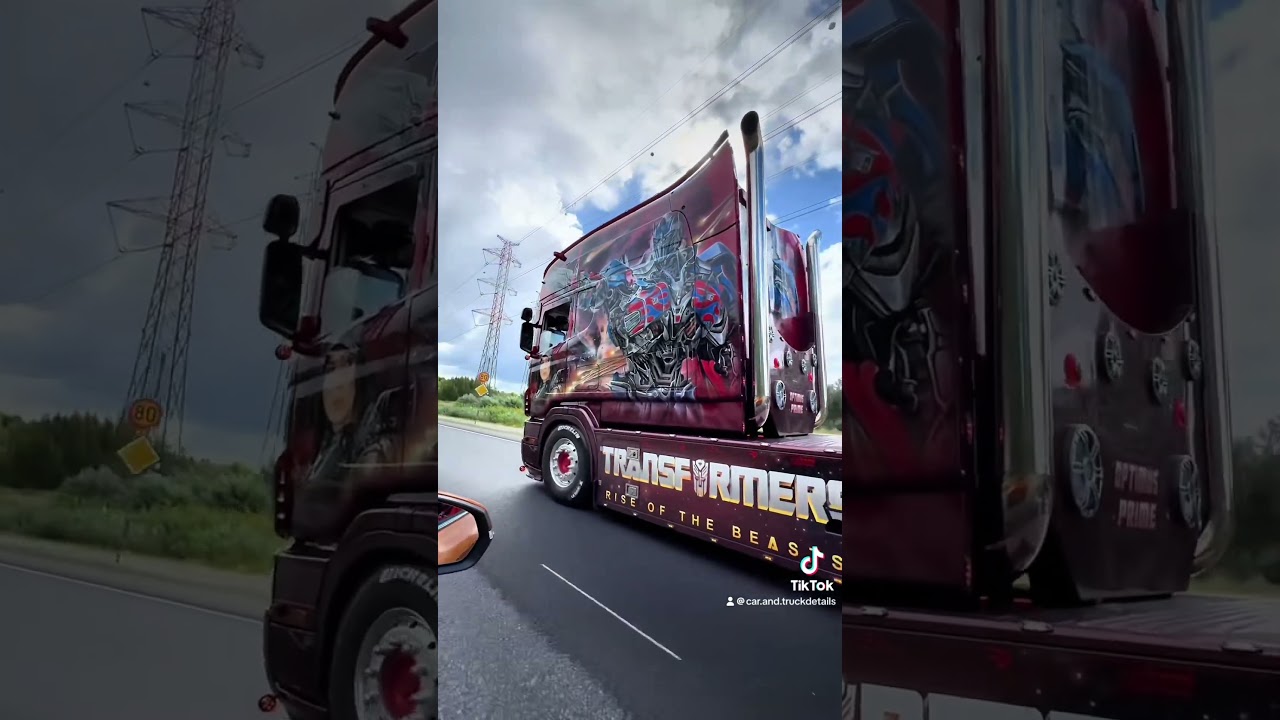 Transports Beau Transformers Scania Longline Credits car.and.truckdetails #scaniav8power #scania #v8