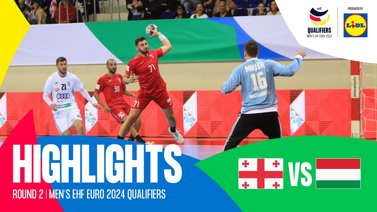 Georgia vs Hungary | Round 2 | Men's EHF EURO 2024 Qualifiers