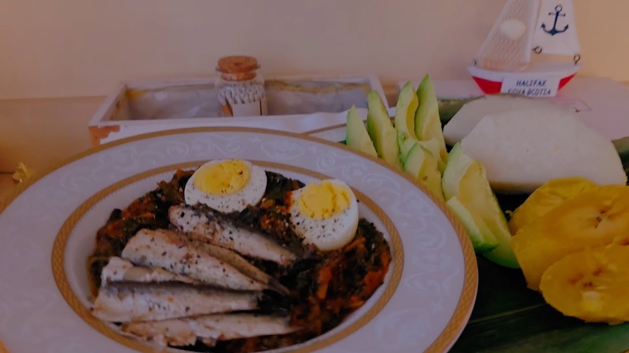 Ghanaian food - Yam, plantains anti-inflammatory meal 
