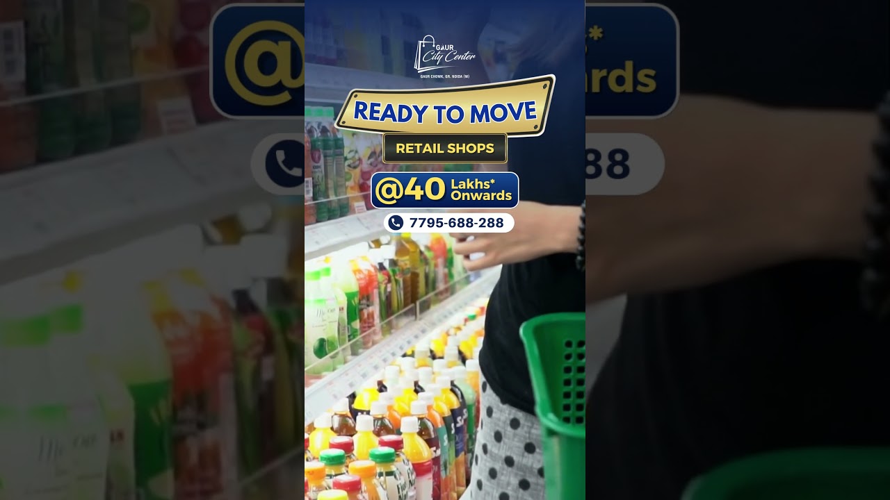 Ready to Move Retail Shops in Noida Extension- 7795688288