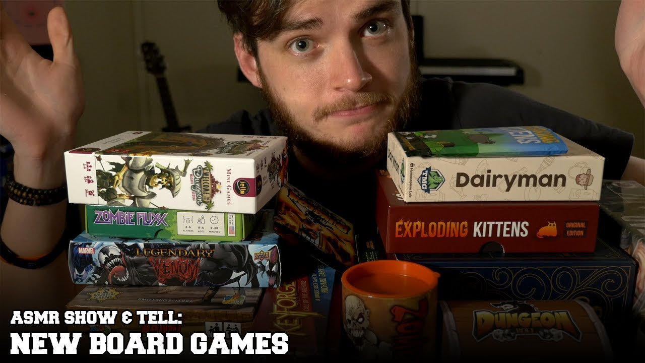 ASMR Show & Tell - New Board Games (Whispered)