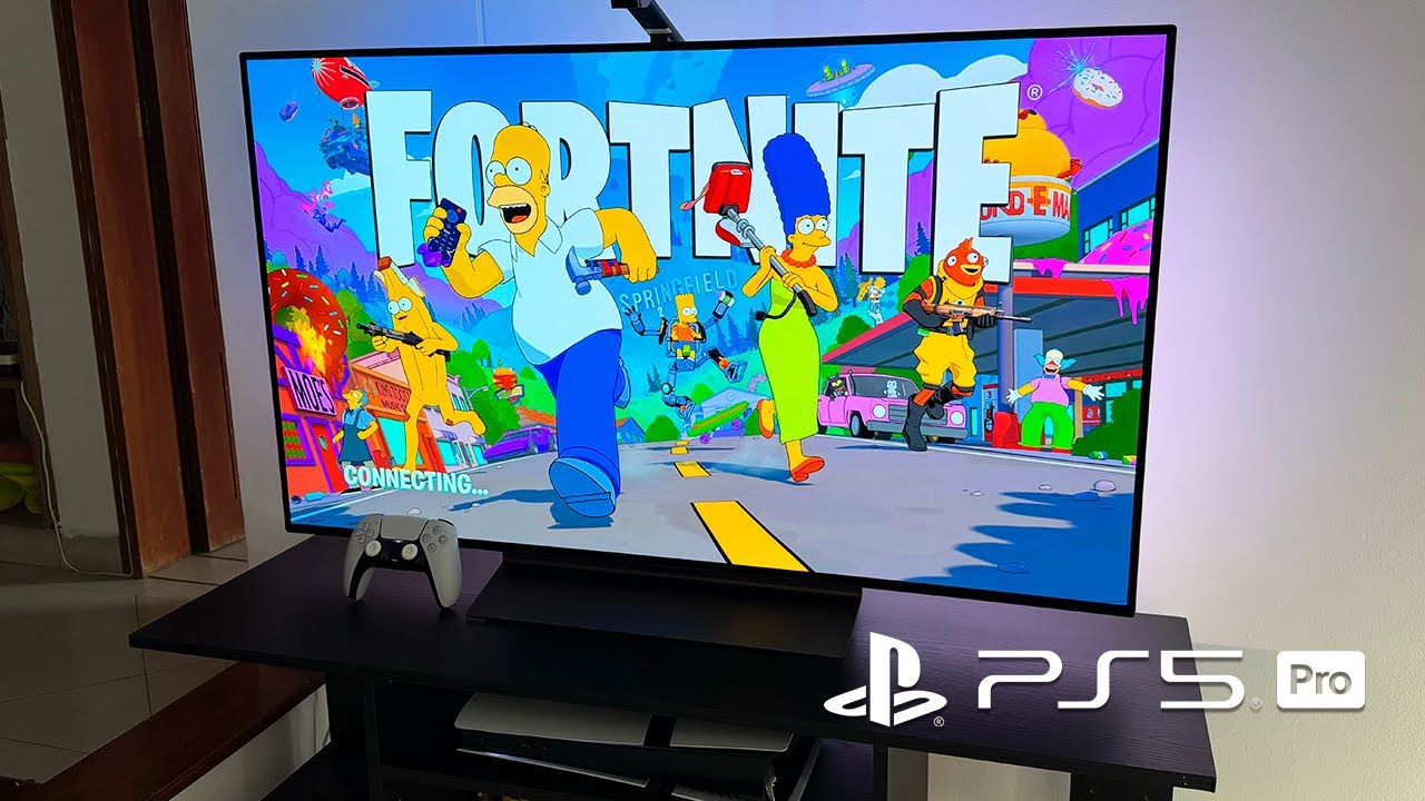 Fortnite On LG OLED C4 (PS5 Pro Realistic Gameplay) 4K 120hz HDR | Govee TV Backlight 3