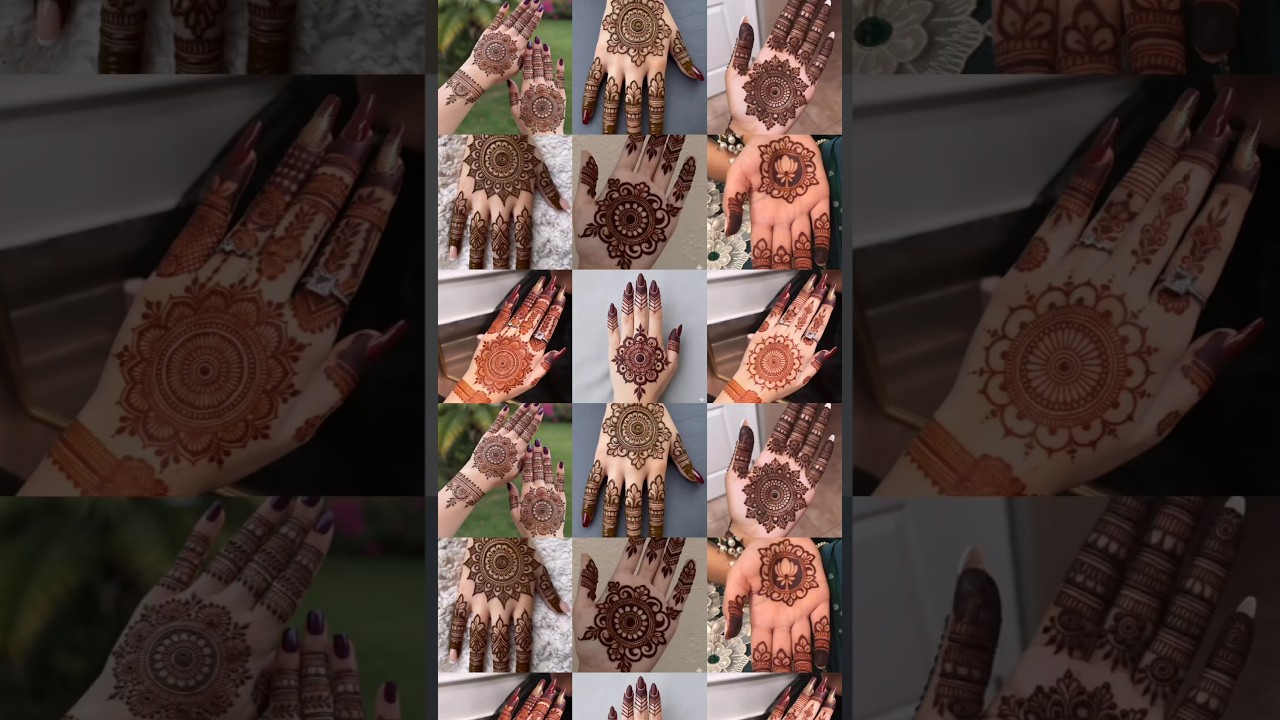 Top 10 beautiful gol tikki mehndi designs | back hand mehndi design|front hand mehndi design#mehndi