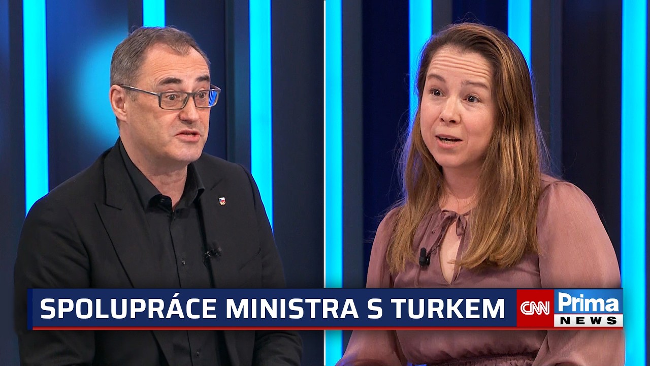 Turkovy hezké oči ocení hlavně dámy, glosoval Šťastný. Ne, vyděsila se Šebelová ve studiu