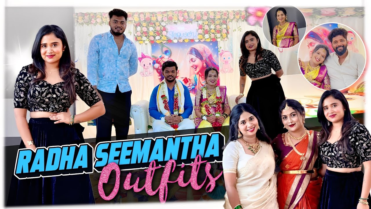 Radha Seemantha 😍❤️||outfits check ✨||heng ide nodi||raachubaveenvlogsy